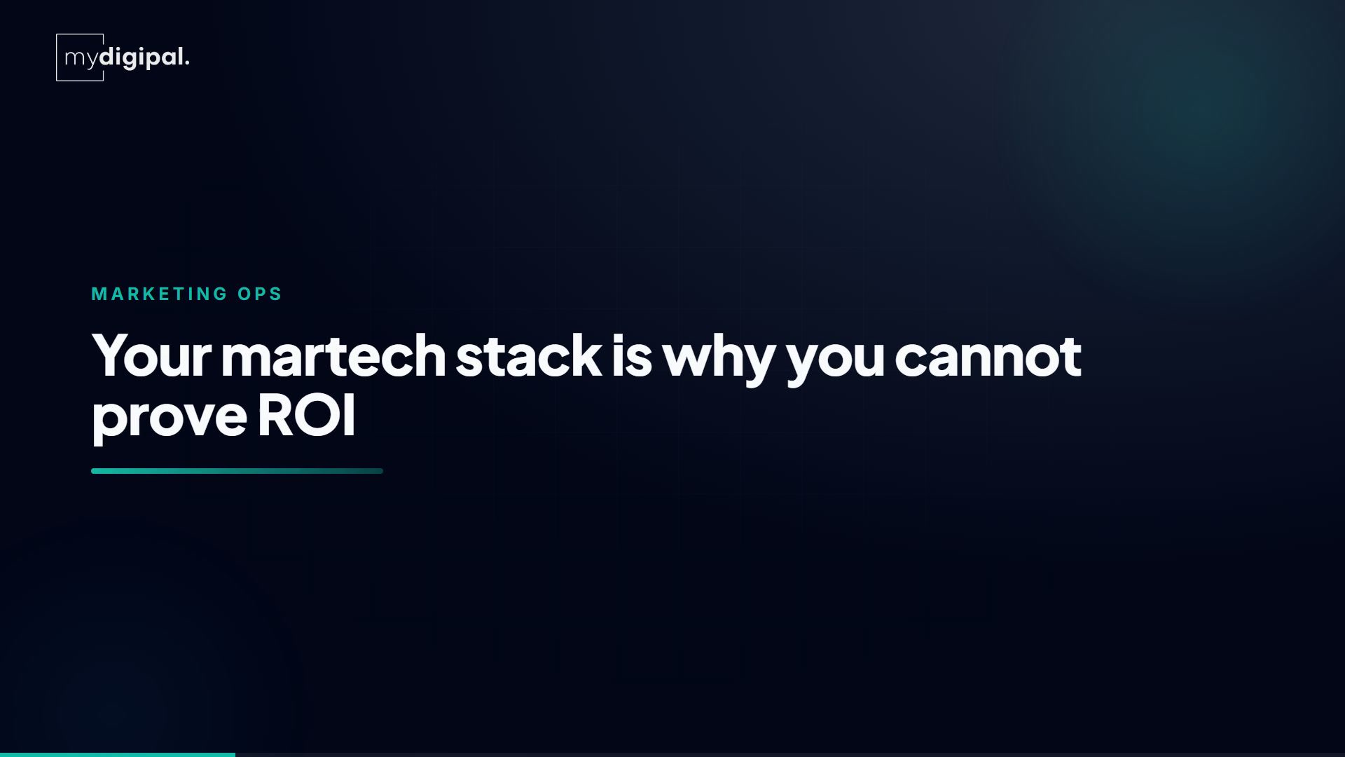 Votre stack martech est la raison pour laquelle vous ne prouvez pas votre ROI
